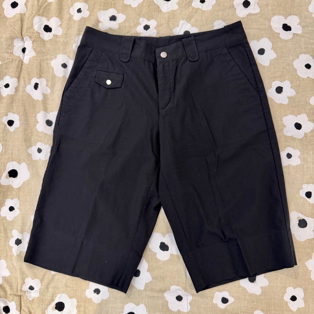 Bogner Black Golf Bermuda Shorts US 8 EU 38 Cotton Blend Stretch